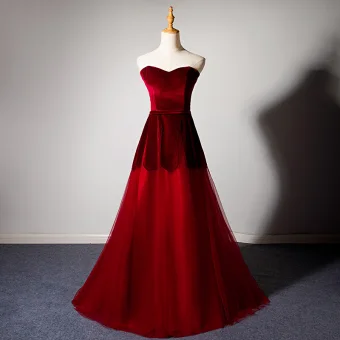 Chic Beautiful Burgundy Evening Dresses 2019 A Line Princess Suede Spaghetti Straps Sleeveless Floor Length Long Evening Party Formal Dresses