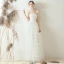 Simple Ivoire Robe De Mariée 2019 Princesse Noeud Bretelles Spaghetti Appliques Sans Manches Dos Nu Longue