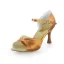 Vintage / Retro Bronze Prom Latin Dance Shoes 2021 7 cm Stiletto Heels Open / Peep Toe Womens Sandals High Heels