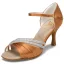 Modern / Fashion Bronze Prom Rhinestone Latin Dance Shoes 2021 7 cm Stiletto Heels Open / Peep Toe Womens Sandals High Heels