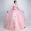 Chic / Beautiful Flower Fairy Candy Pink Prom Dresses 2019 A-Line / Princess Strapless Appliques Sleeveless Backless Bow Floor-Length / Long Formal Dresses