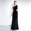 Chic / Beautiful Black Evening Dresses  2019 Trumpet / Mermaid Suede One-Shoulder Sleeveless Backless Floor-Length / Long Formal Dresses