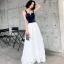 Chic / Belle Ivoire Robe De Soirée 2019 Princesse Bretelles Spaghetti Sans Manches Dos Nu Gland Longue Robe De Ceremonie