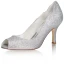 Scintillantes Argenté Glitter Chaussure De Mariée 2021 8 cm Mariage Talons Aiguilles Peep Toes / Bout Ouvert Talons Hauts