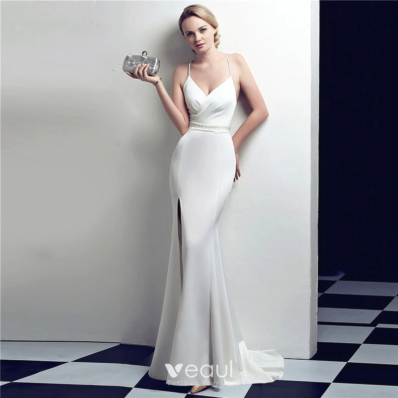 Sparkling Sequin Sexy Evening Dresses 2021 New Bat Sleeve V-neck White  Formal Dresses Woman Party Night Straight Prom Gown Long - Evening Dresses  - AliExpress