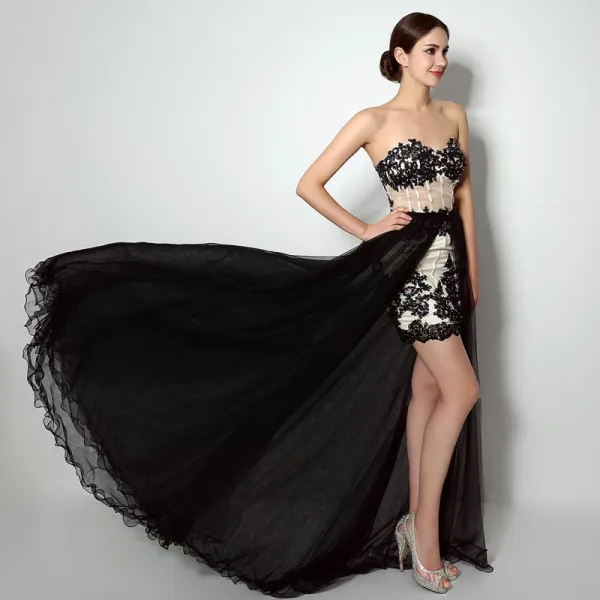 Detachable High Low Prom Dress