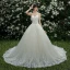 Schöne Champagner Brautkleider / Hochzeitskleider 2019 A Linie Spaghettiträger Perlenstickerei Strass Spitze Blumen Ärmellos Rückenfreies Kathedrale Schleppe
