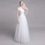 Simple Blanche Robe De Mariée 2019 Princesse Bustier En Dentelle Perle Fleur Sans Manches Dos Nu Train De Balayage