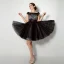 Chic / Belle Noire Robe De Cocktail 2018 Robe Boule Cristal Paillettes Dentelle Encolure Carrée Sans Manches Courte Robe De Ceremonie