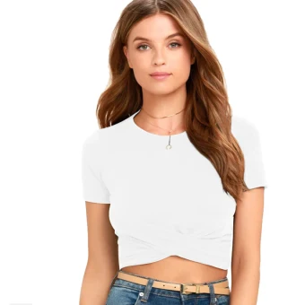Summer Street Wear White Tight Women Tank 2021 Cotton Scoop Neck Short Sleeve Women S Tops Sweatshirts