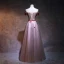 Chic / Beautiful Prom Dresses 2017 Off-The-Shoulder Short Sleeve Appliques Lace Flower Beading Bow Backless Floor-Length / Long Formal Dresses