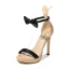 Charmant Nues Soirée Sandales Femme 2021 Noeud Bride Cheville 12 cm Talons Aiguilles Peep Toes / Bout Ouvert Sandales Talons Hauts