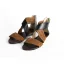 Romeins Zwarte Toevallig Zomer Platte Sandalen Dames 2021 Vlecht X-Strap Peep Toe Sandalen