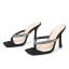 Casual Summer Street Wear Black Rhinestone Womens Sandals 2021 9 cm Stiletto Heels Open / Peep Toe Womens Sandals High Heels
