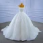 High End Charmant Ivory / Creme Perlenstickerei Strass Pailletten Brautkleider / Hochzeitskleider 2021 Ballkleid Eckiger Ausschnitt Lange Ärmel Rückenfreies Hof-Schleppe Hochzeit