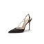 Charming Black Street Wear Cocktail Party Evening Party Womens Sandals 2021 Leather Rhinestone X-Strap 10 cm Stiletto Heels Pointed Toe Womens Shoes High Heels