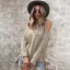 Mode Herbst Winter Strassenmode Khaki Regulär Schultern Pullover 2021 Baumwolle Stiefel Ärmellos Damen Oberteile