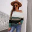 Comfortabel Vallen Winter Toevallig Multi-Kleuren Streep Truien 2021 Katoen Ronde Hals Regelmatig Lange Mouwen Dames Topjes