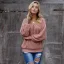 Comfortable Casual Fall Winter Candy Pink Plush Sweatshirts 2021 Scoop Neck Loose Long Sleeve Women Tops