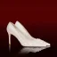 Elegant Ivory Satin Pearl Wedding Pumps High Heels 2021 8 cm Stiletto Heels Pointed Toe Wedding Shoes