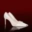 Snygga / Fina Elfenben Pärla Satin Brudskor 2021 8 cm Stilettklackar Spetsiga Bröllop Pumps Högklackade