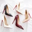 Schöne Rot Strassenmode Lackleder Pumps 2021 12 cm Stilettos Spitzschuh Pumps Hochhackige