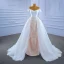 High End Weiß Spitze Blumen Brautkleider / Hochzeitskleider 2021 Meerjungfrau Off Shoulder Kurze Ärmel Rückenfreies Hof-Schleppe Hochzeit