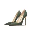 Modest / Simple Dark Green Office OL Suede Pumps 2021 Leather 10 cm Stiletto Heels Pointed Toe Pumps High Heels