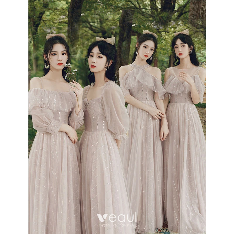 Dusky bridesmaid dresses top