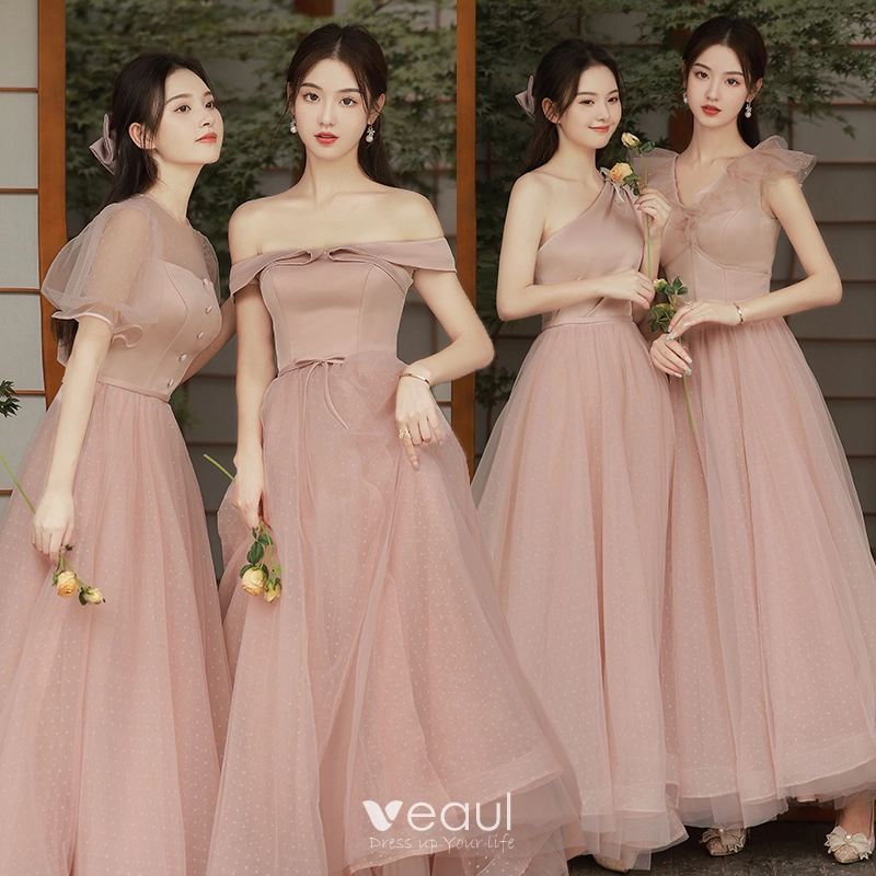 dusky purple bridesmaid dresses