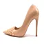 Schöne Nude Strassenmode Leder Pumps 2021 12 cm Stilettos Spitzschuh Pumps Hochhackige