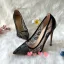 Sexy Black Cocktail Party Evening Party Lace Pumps 2021 Leather 12 cm Stiletto Heels Pointed Toe Pumps High Heels
