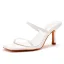 Sexy White Street Wear Womens Sandals High Heels 2021 7 cm Stiletto Heels Open / Peep Toe Sandals