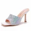 Sexy Multi-Colors Rhinestone Cocktail Party Evening Party Womens Sandals 2021 9 cm Stiletto Heels Open / Peep Toe Sandals High Heels