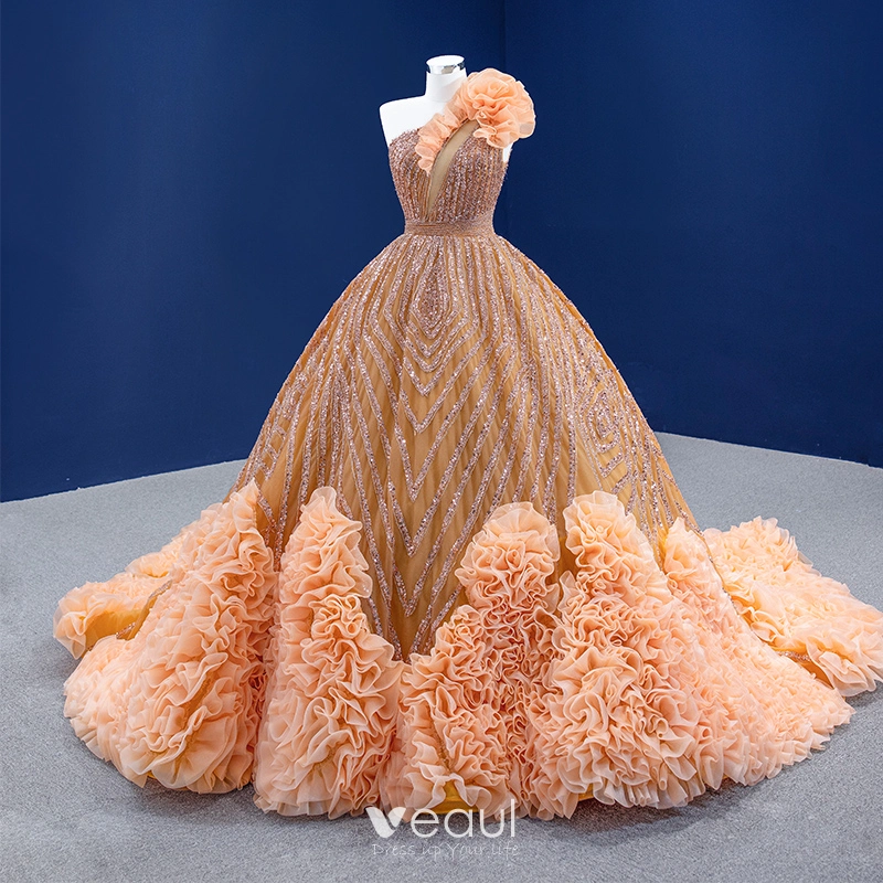 Robe de mariée orange hot sale