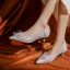 Elegant White Lace Flower Wedding Shoes 2021 3 cm Stiletto Heels Low Heel Pointed Toe Wedding Pumps