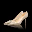 Sparkly Gold Pearl Sequins Wedding Shoes 2022 8 cm Stiletto Heels Pointed Toe Wedding Pumps High Heels