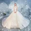 Charmant Weiß Brautkleider / Hochzeitskleider 2019 Ballkleid Stehkragen Perlenstickerei Pailletten Spitze Blumen Ärmellos Rückenfreies Königliche Schleppe