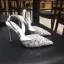 Charmant Ivoire Chaussure De Mariée 2019 Polyester Bride Cheville Perlage Faux Diamant Perle 9 cm Talons Aiguilles À Bout Pointu Mariage Talons Hauts