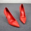Schöne Rot Abend Pumps 2019 Leder Schlangenhautmuster 9 cm Stilettos Spitzschuh Pumps