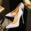 Charming Silver Evening Party Pumps 2019 Sequins 12 cm Stiletto Heels Pointed Toe Pumps