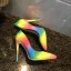 Mooie / Prachtige Regenboog Multi-Kleuren Avond Pumps 2019 Lakleer 12 cm Naaldhakken / Stiletto Spitse Neus Pumps