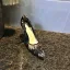 Sexy Noire Soirée Escarpins 2019 En Dentelle Rivet 10 cm / 4 inch Talons Aiguilles À Bout Pointu Escarpins
