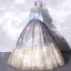 Mode Bleu Ciel Dégradé De Couleur Robe De Bal 2021 Robe Boule Bretelles Spaghetti Paillettes En Dentelle Fleur Sans Manches Dos Nu Longue Robe De Ceremonie