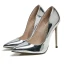 Mode Silver OL Pumps 2019 12 cm Stilettklackar Spetsiga Pumps