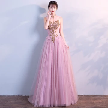 Chic Beautiful Candy Pink Prom Dresses 2018 A Line Princess Glitter Rhinestone Scoop Neck Backless Sleeveless Floor Length Long Formal Dresses