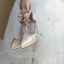 Modern / Fashion Champagne Wedding Shoes 2020 Ankle Strap 11 cm Stiletto Heels Pointed Toe Wedding Heels