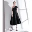 Modern / Fashion Black Homecoming Graduation Dresses 2020 A-Line / Princess Strapless Bow Sleeveless Backless Tea-length Formal Dresses