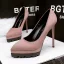 Stilig Kaki Kontors Pumps 2019 Mocka 12 cm Stilettklackar Spetsiga Pumps