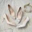 Mode Argenté Chaussure De Mariée 2020 En Dentelle Perle Faux Diamant 8 cm Talons Aiguilles À Bout Pointu Mariage Escarpins